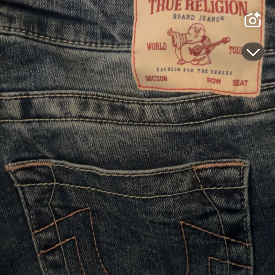 Blå bootcut jeans från True Religion - 4
