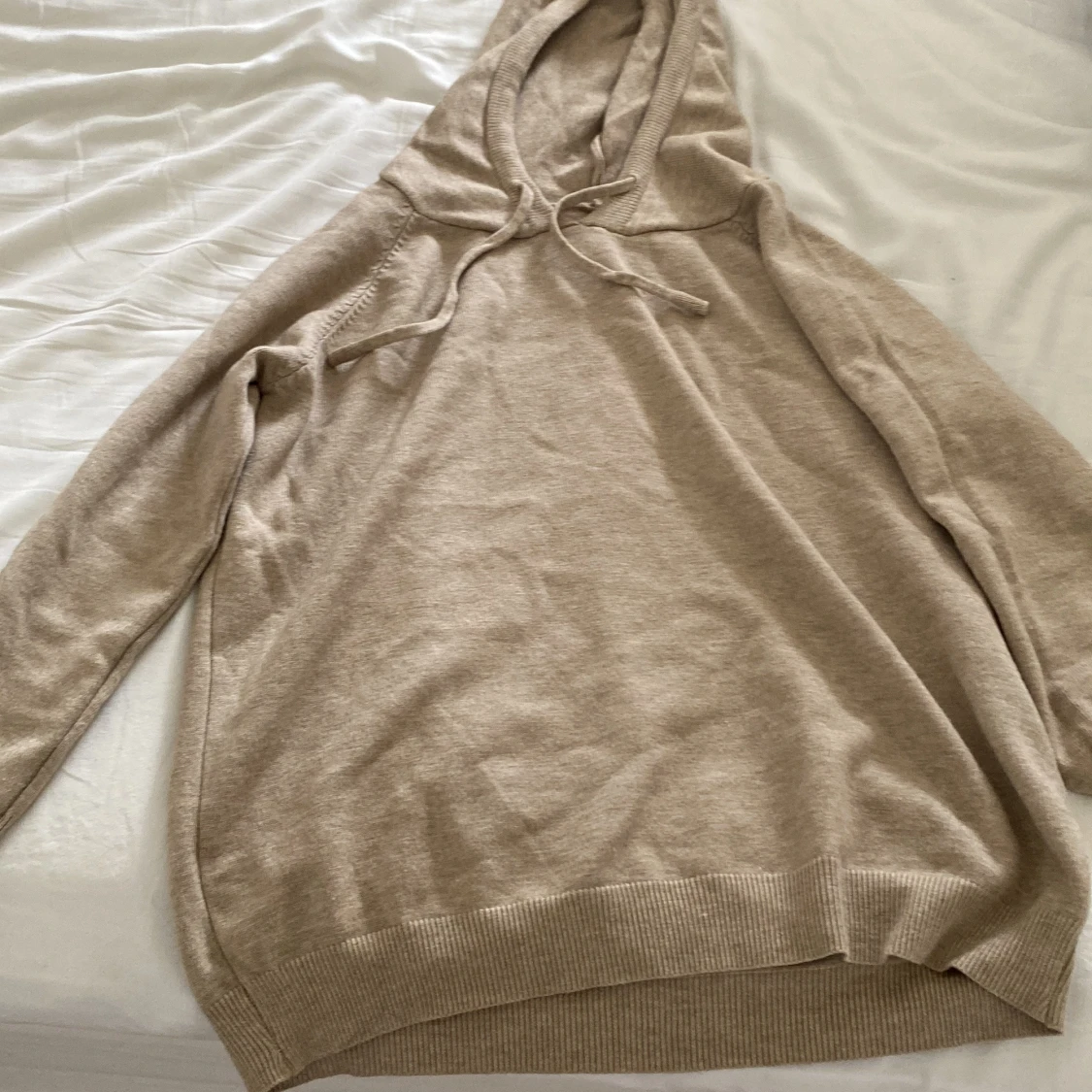 Beige merinoull hodie - 1