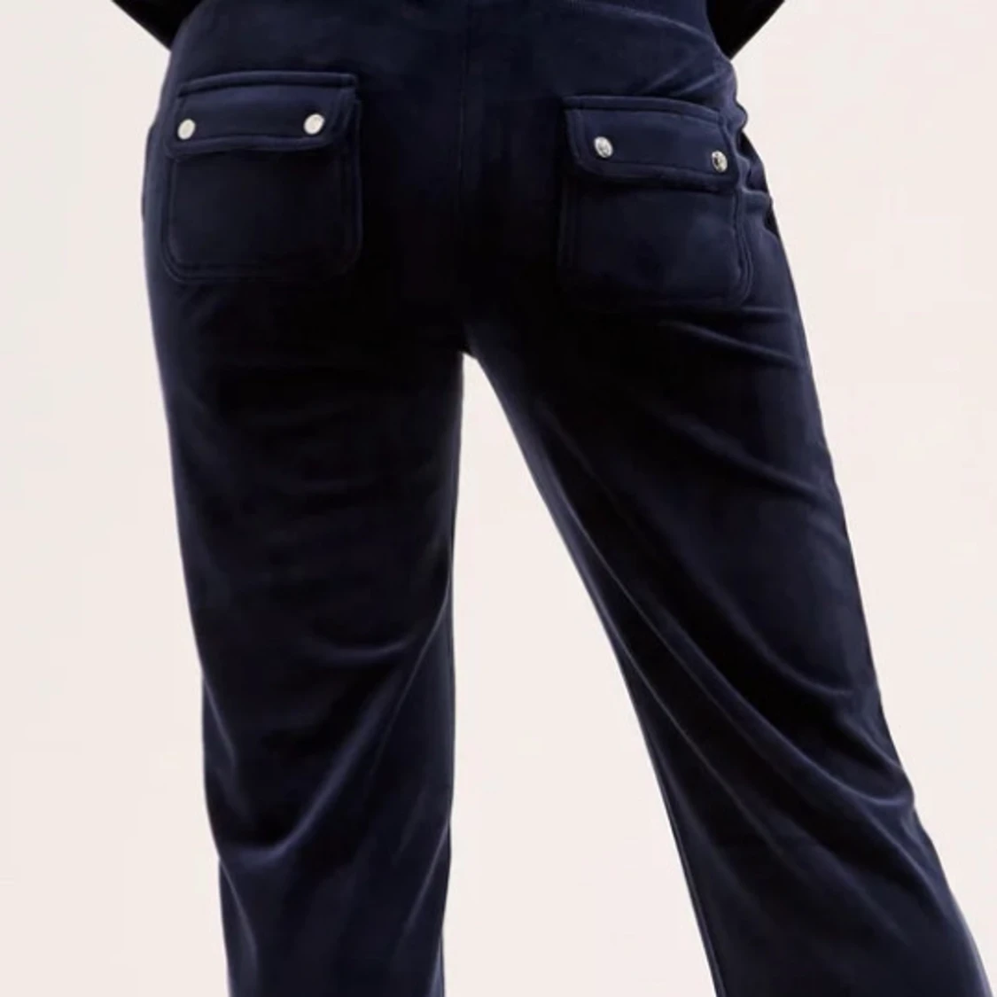 Juicy cotoure Mörkblå mjukisbyxor med snörning - 1