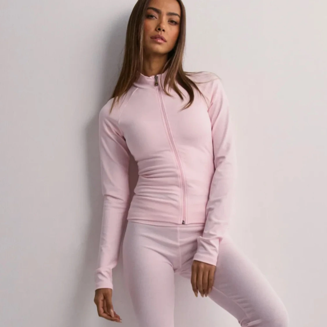 Ljusrosa zip top - 2