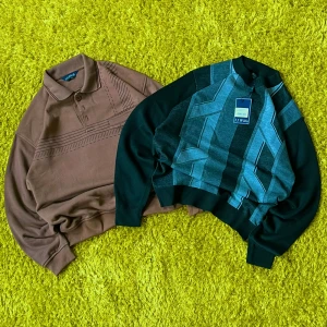 2 Sweaters  - Price is for both together  Both fits L Black - New with tags Brown - good condition, no flaws  ♻️All pictures are taken on green “grass” carpet as Hygiene is my priority♻️  For more information text me in private messages #Y2KFashion # Y2KHipHop #BaggyClothes #Streetwear #VintageStreetwear #2000sStyle #RapFashion #ThrowbackStyle #OldSchoolHipHop #BaggyJeans #Y2KOutfit #HipHopAesthetic #RetroStreetwear #VintedFinds #OversizedFashion #UrbanWear #2000sVibes #TrendyVintage #RareStreetwear #VintedStyl