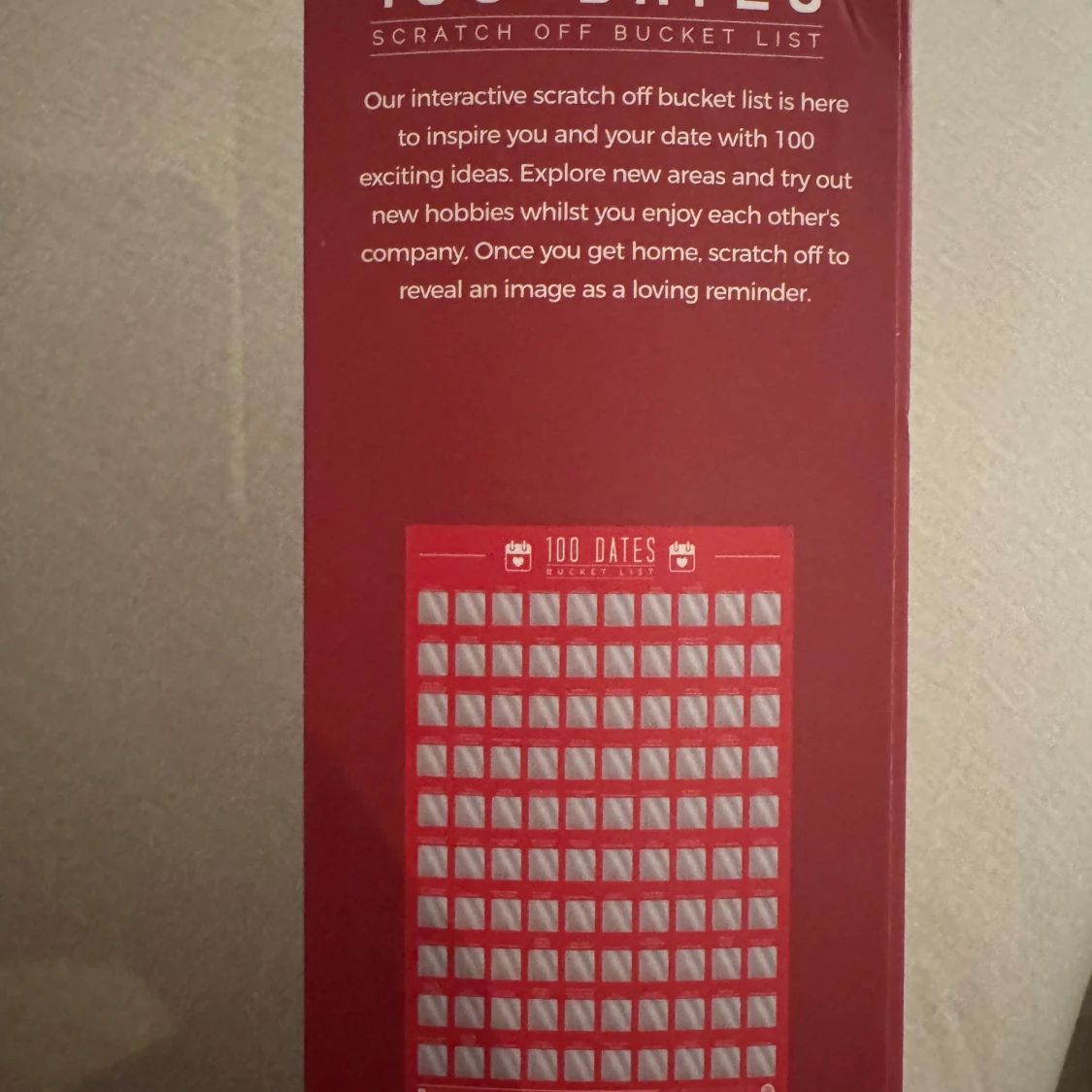 100 dates bucket list  - 1