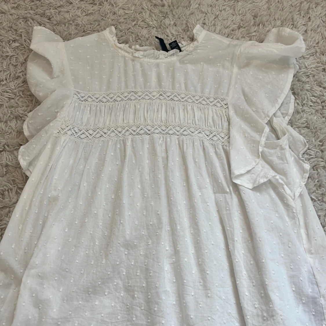 Vit somrig blus från Vero Moda