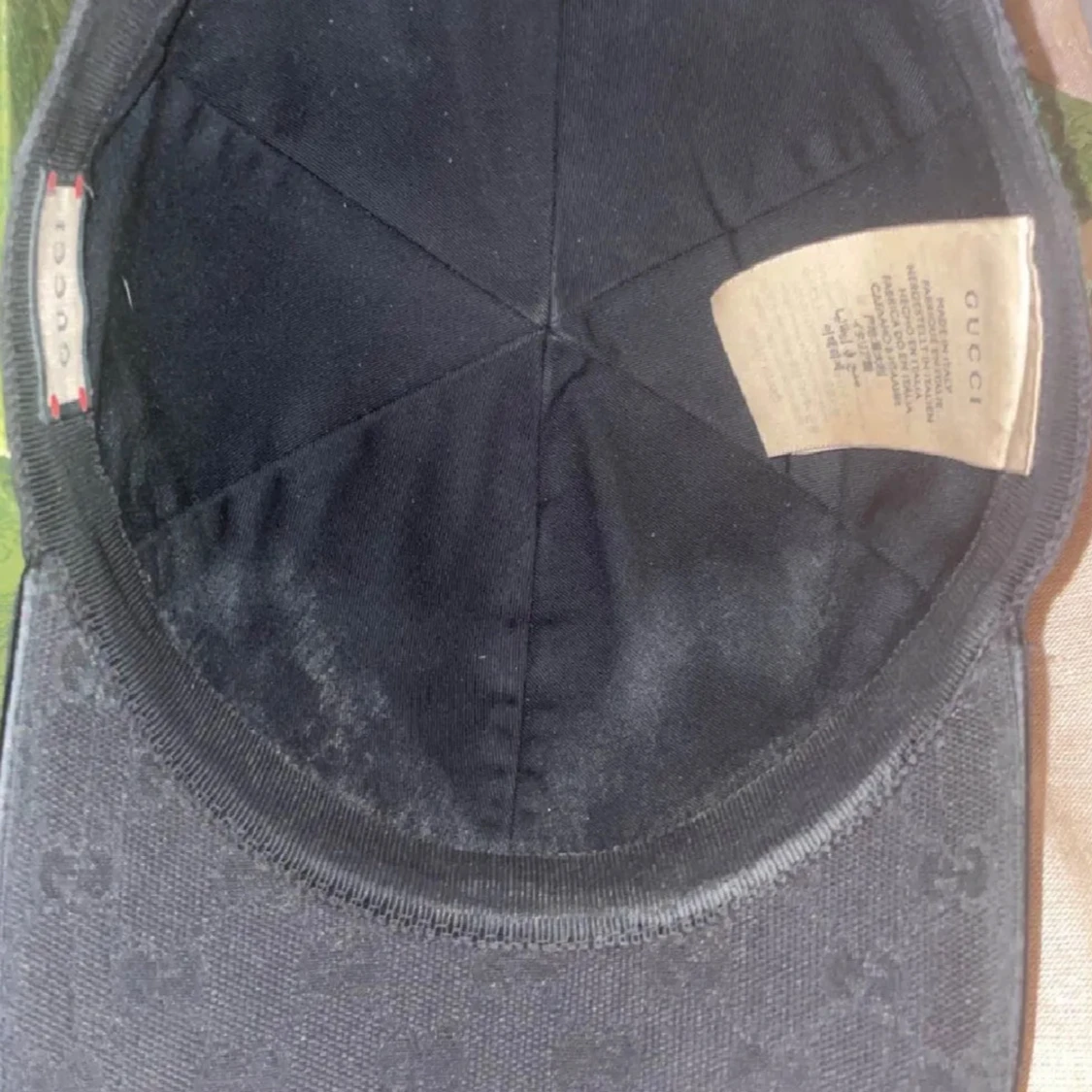 Äkta Svart keps från Gucci med GG-mönster - 2