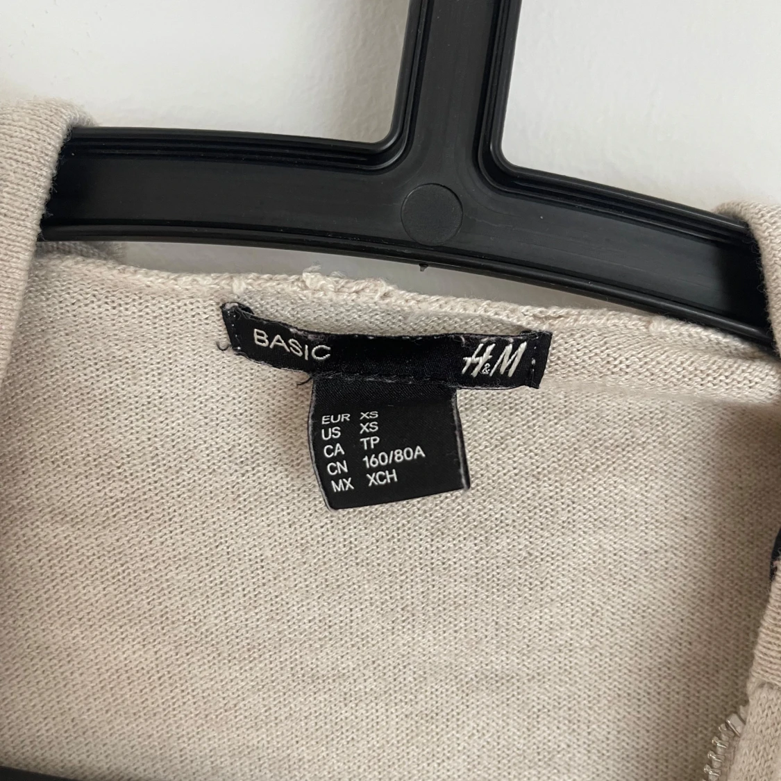 Beige hoodie från H&M Basic XS - 1