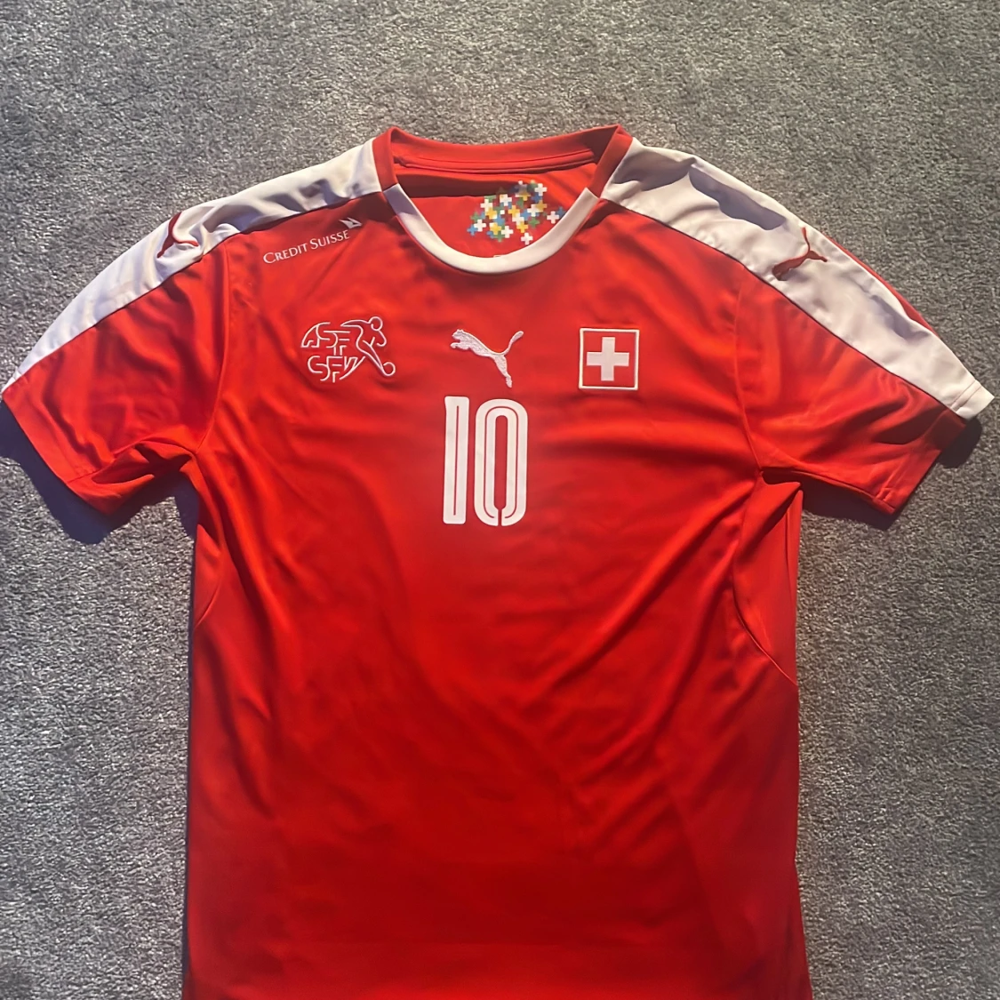 Schweiz Xhaka 10 Puma matchtröja - 1