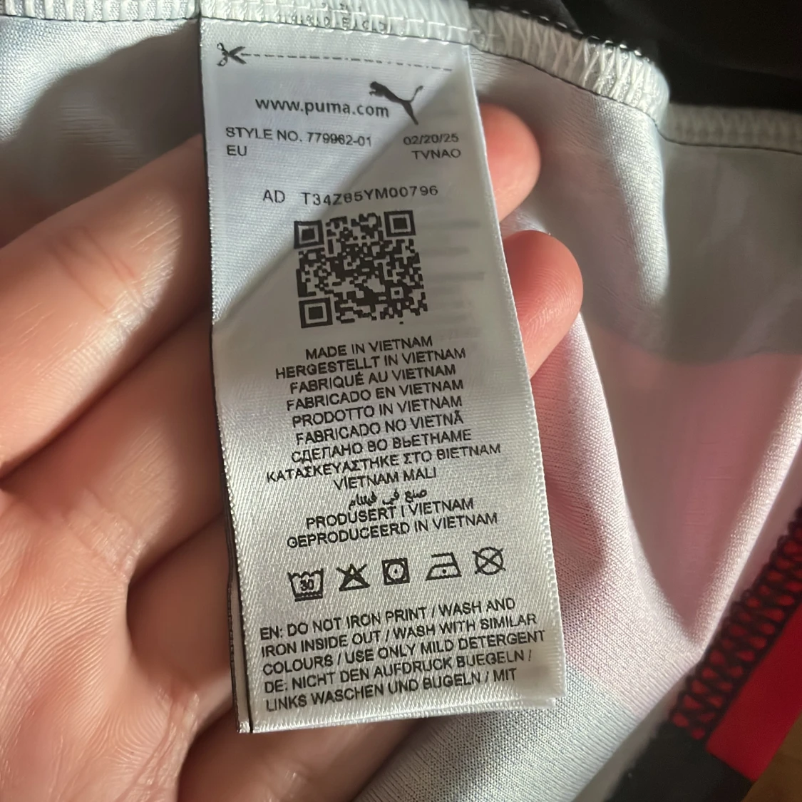 AC Milan Puma matchtröja röd/svart - 3