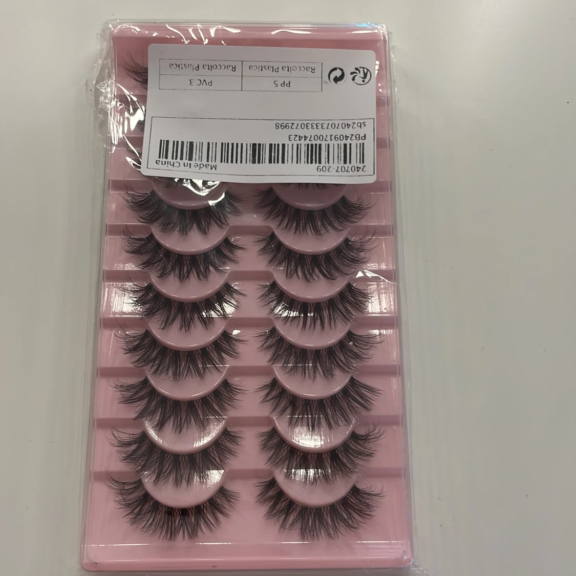 Falska ögonfransar i 10-pack