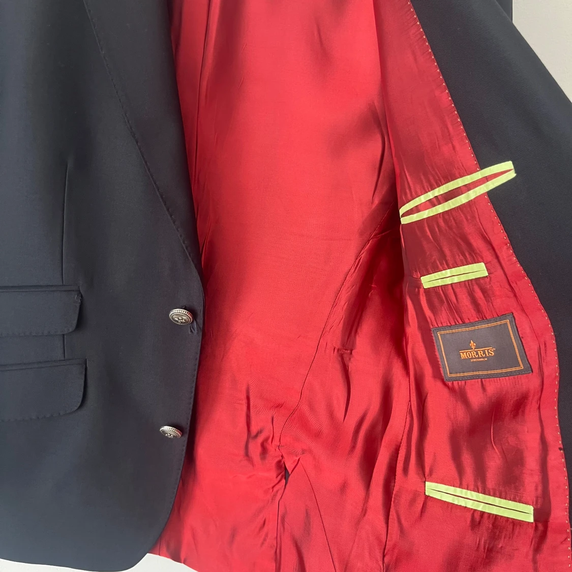 Klassisk marinblå klubbkavaj från Morris – stl. 50 - 2