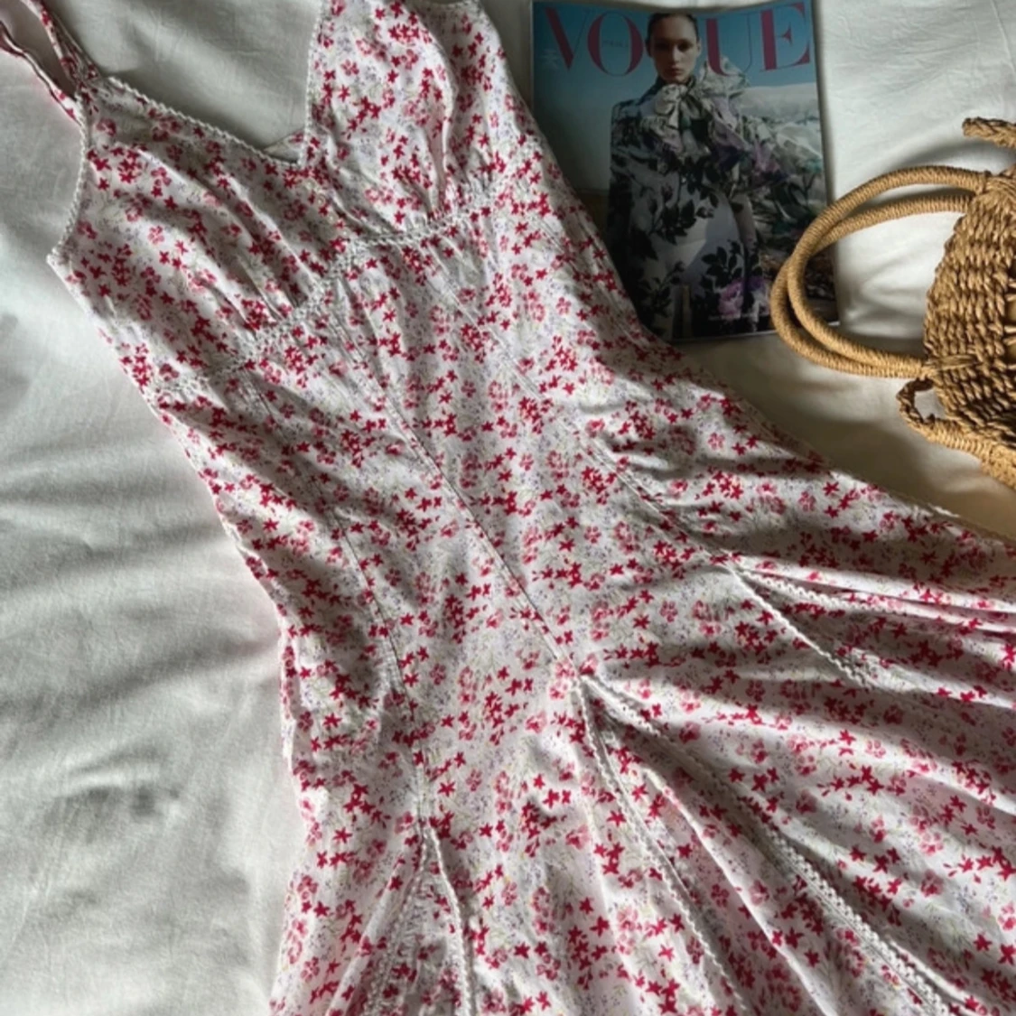 Vintage dress with flowers 