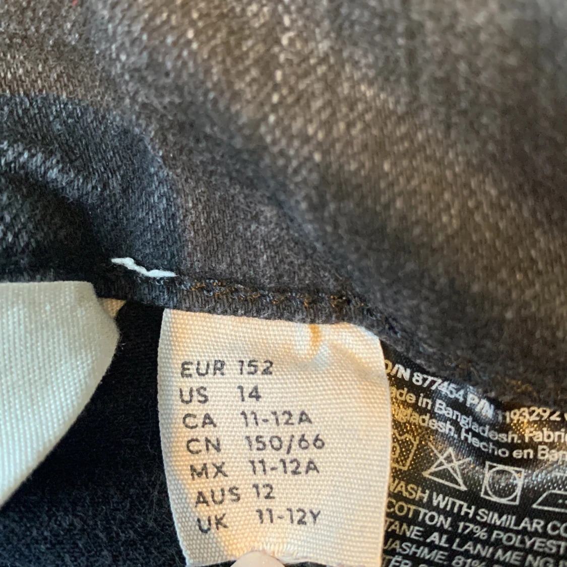 Blå bootcut jeans från H&M, stl 152 - 2