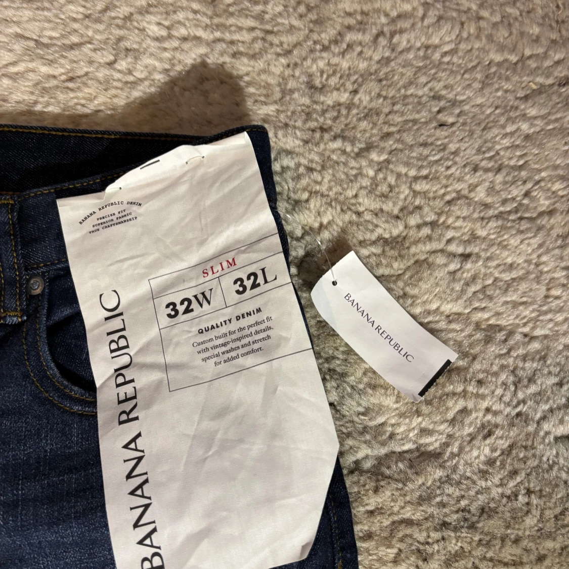 Mörkblå slim jeans från Banana Republic - 3