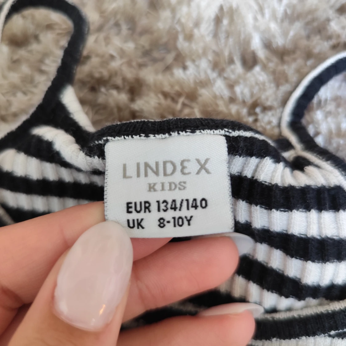 Randig ribbad linnetopp från Lindex - 2