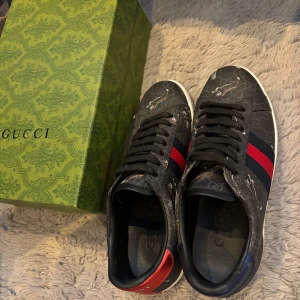 Gucci Ace skor - Gucci Ace skor| skick: 8,5/10 | skorna är i bra skick | Size 42 passar även 43 | alla tillbehör följer med.| priset är diskutabelt vid snabb affär!