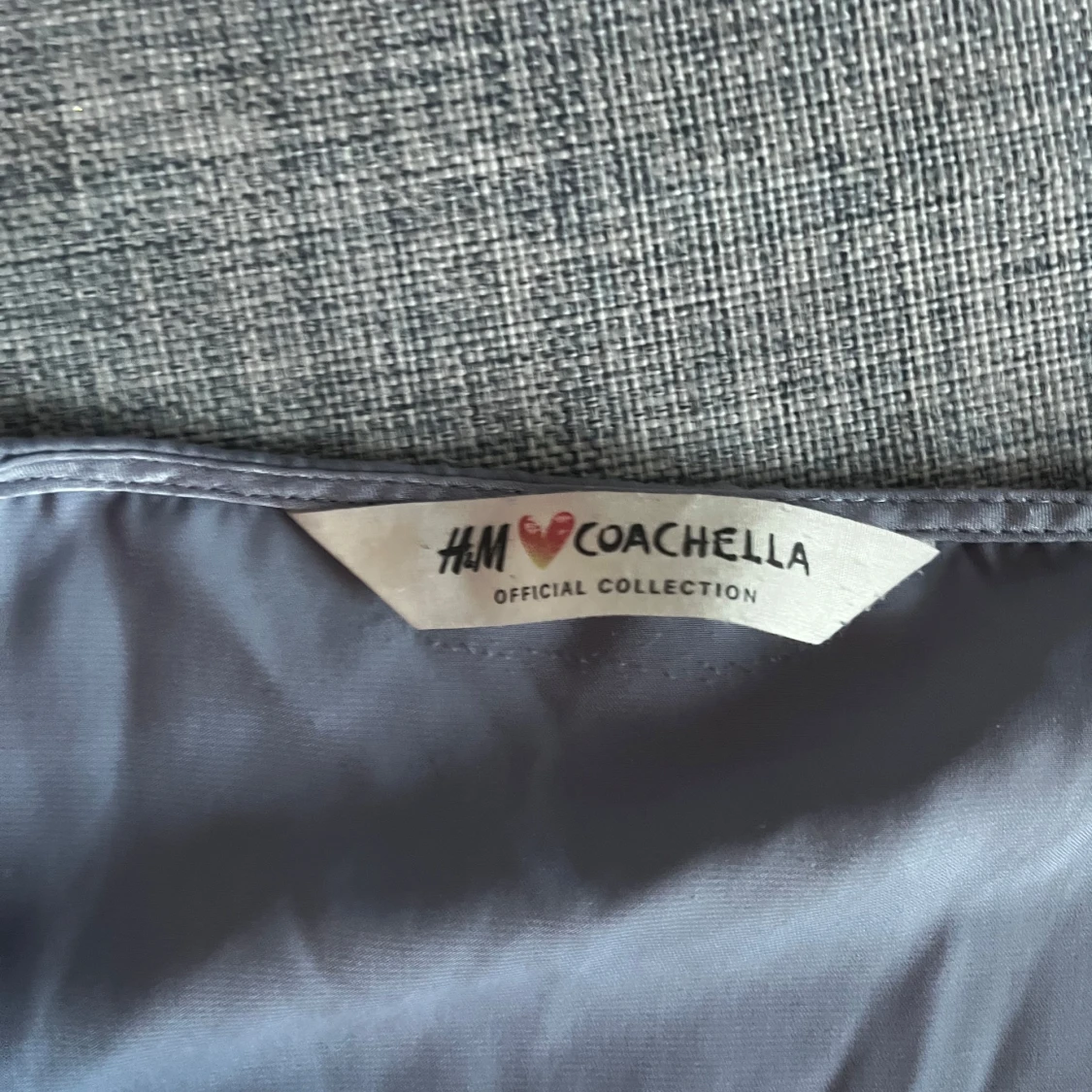 Blå slipklänning med spets H&M Coachella - 1