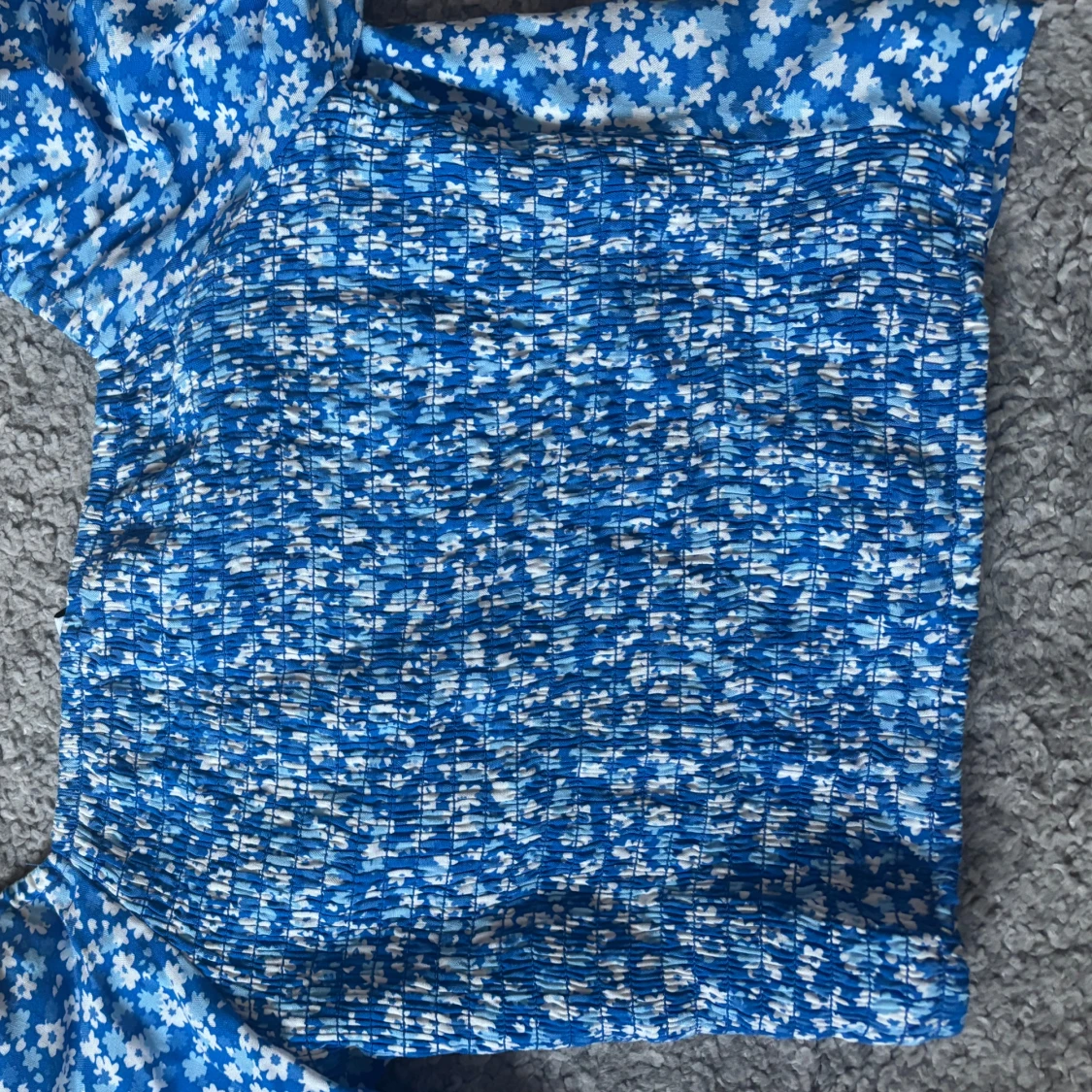 Blå blommig topp - 2