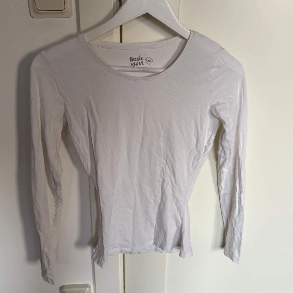 Vit långärmad topp - 1