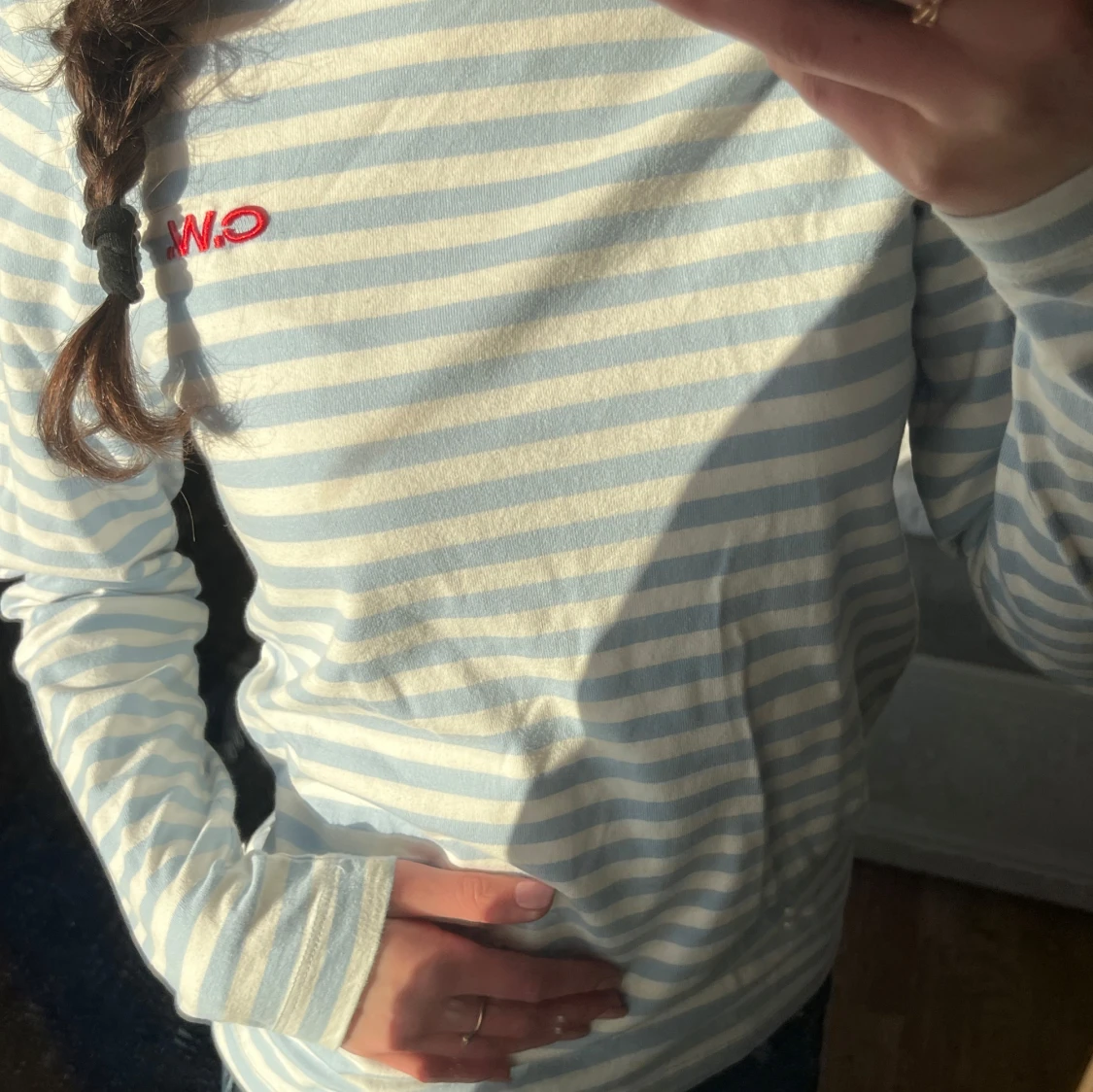 Randig långärmad tröja  - 1