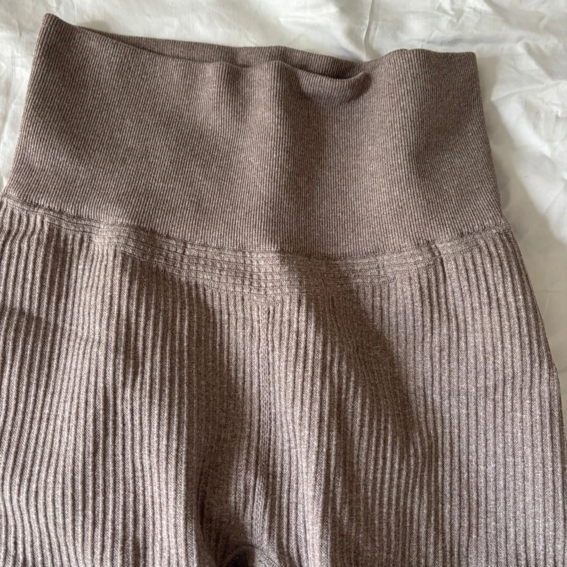 Ribbade bruna leggings XS/S - 1