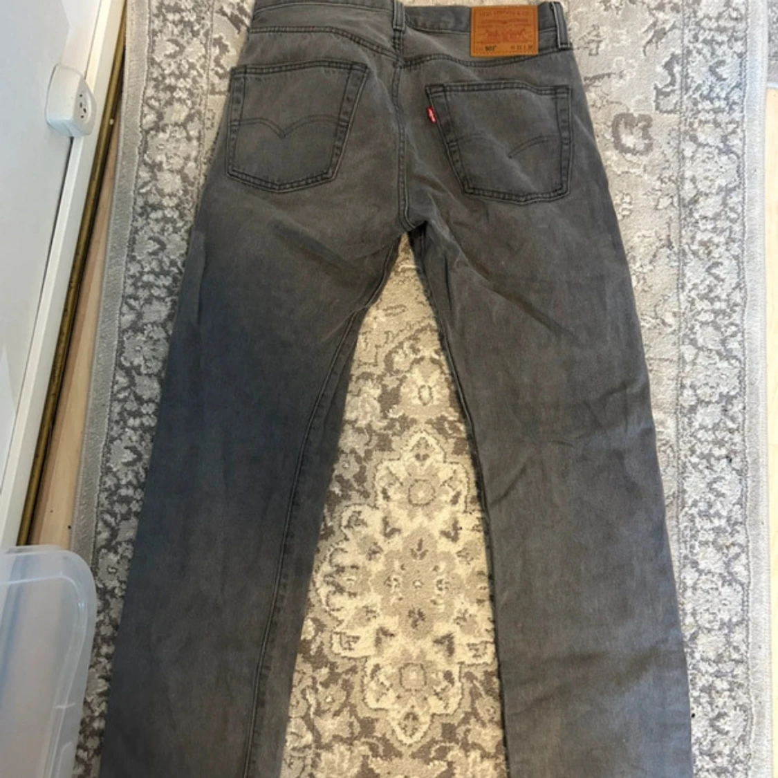 Levi's Premium grå jeans 501 straight - 2