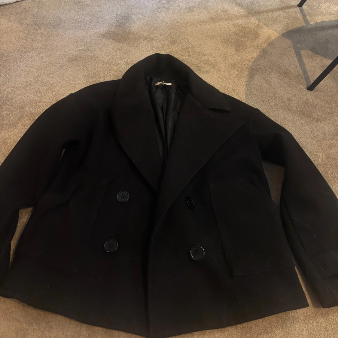 Svart kappa höst jacka  - 1