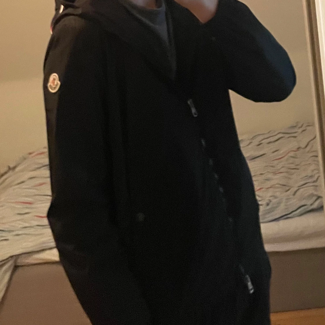 Svart Moncler Windbreaker  - 1