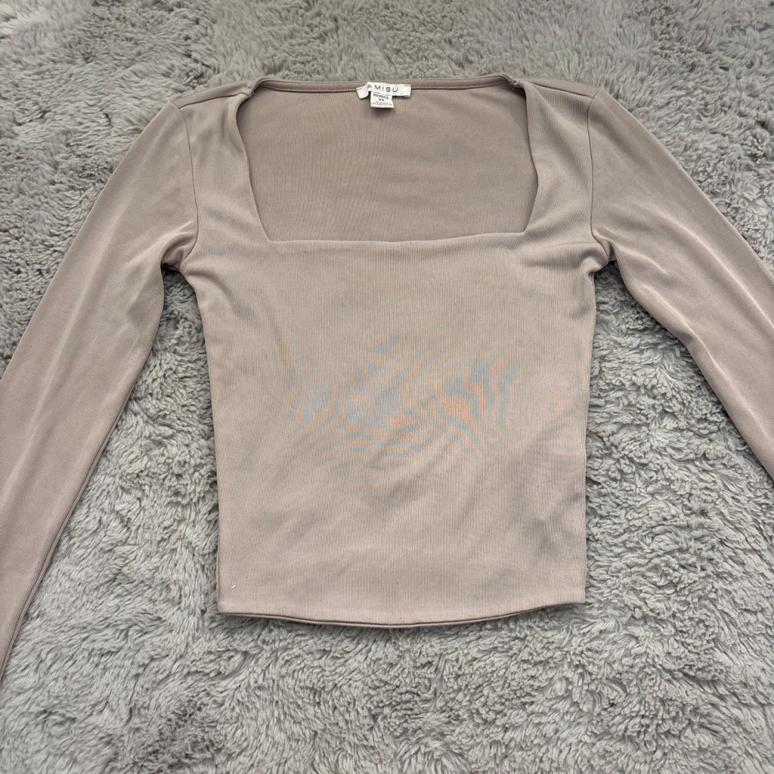 Beige långärmad topp från MISU - 1