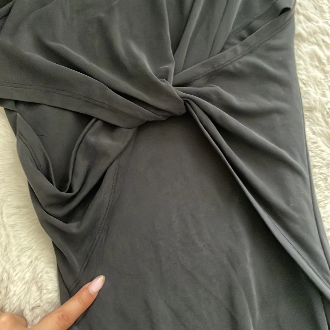 kortärmad klänning  - 1