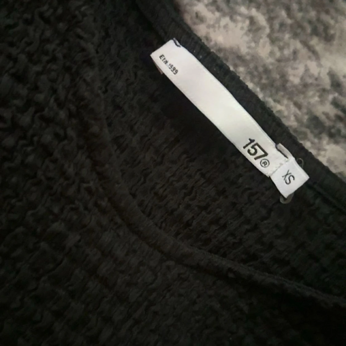 Svart långärmad klänning 157 XS - 3