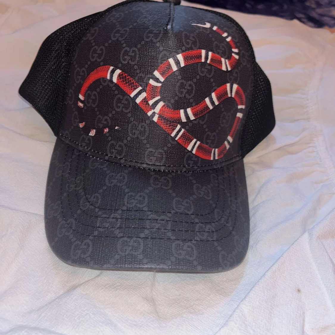 Gucci keps med orm och GG-mönster - 3