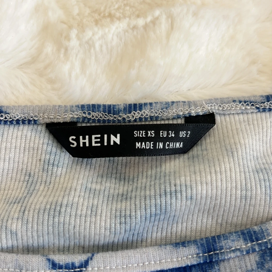 Blåvit ribbad linnetopp från SHEIN - 2