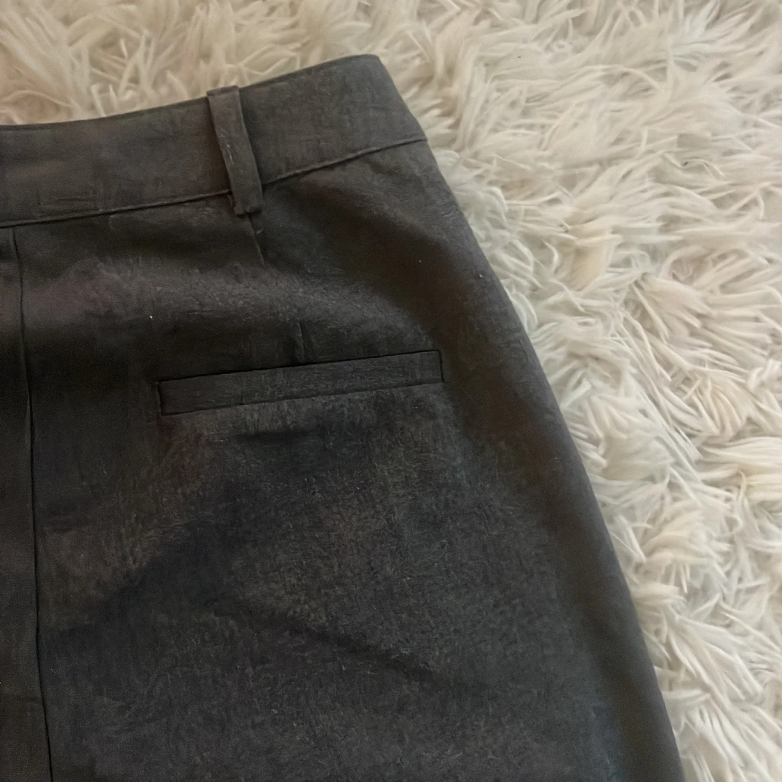 svart/grå bootcut kostymbyxor - 2