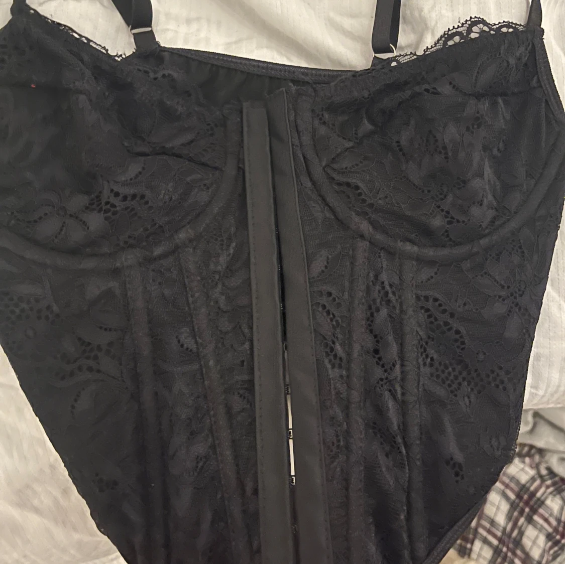 Svart korsett topp - 1