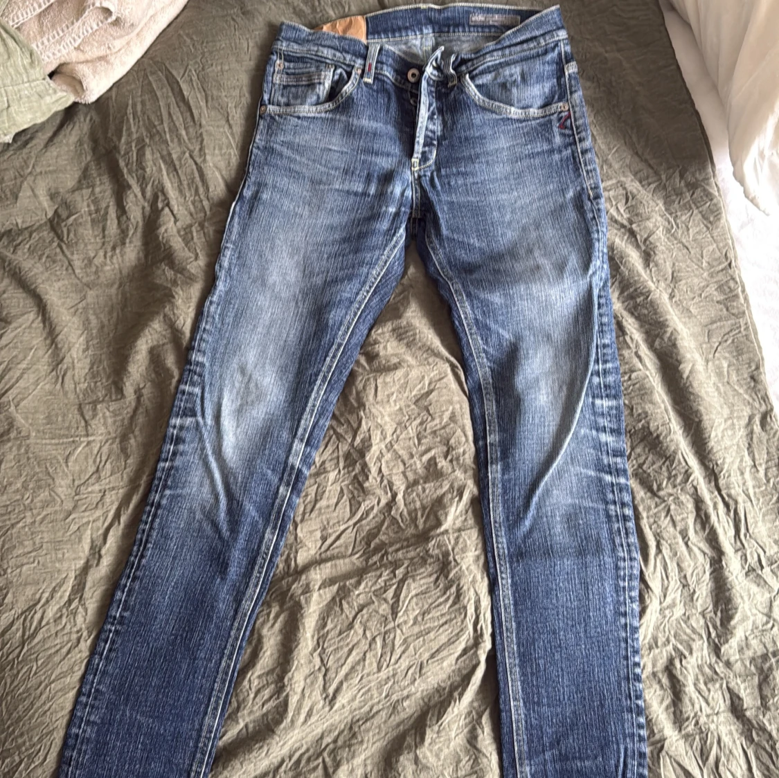 Blå Dondup jeansbyxor med raka ben - 3