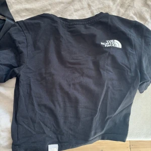 Svart t-shirt från The North Face - Säljer en svart t-shirt från The North Face med vit logga på bröstet. Använd fåtal gånger. Äkta