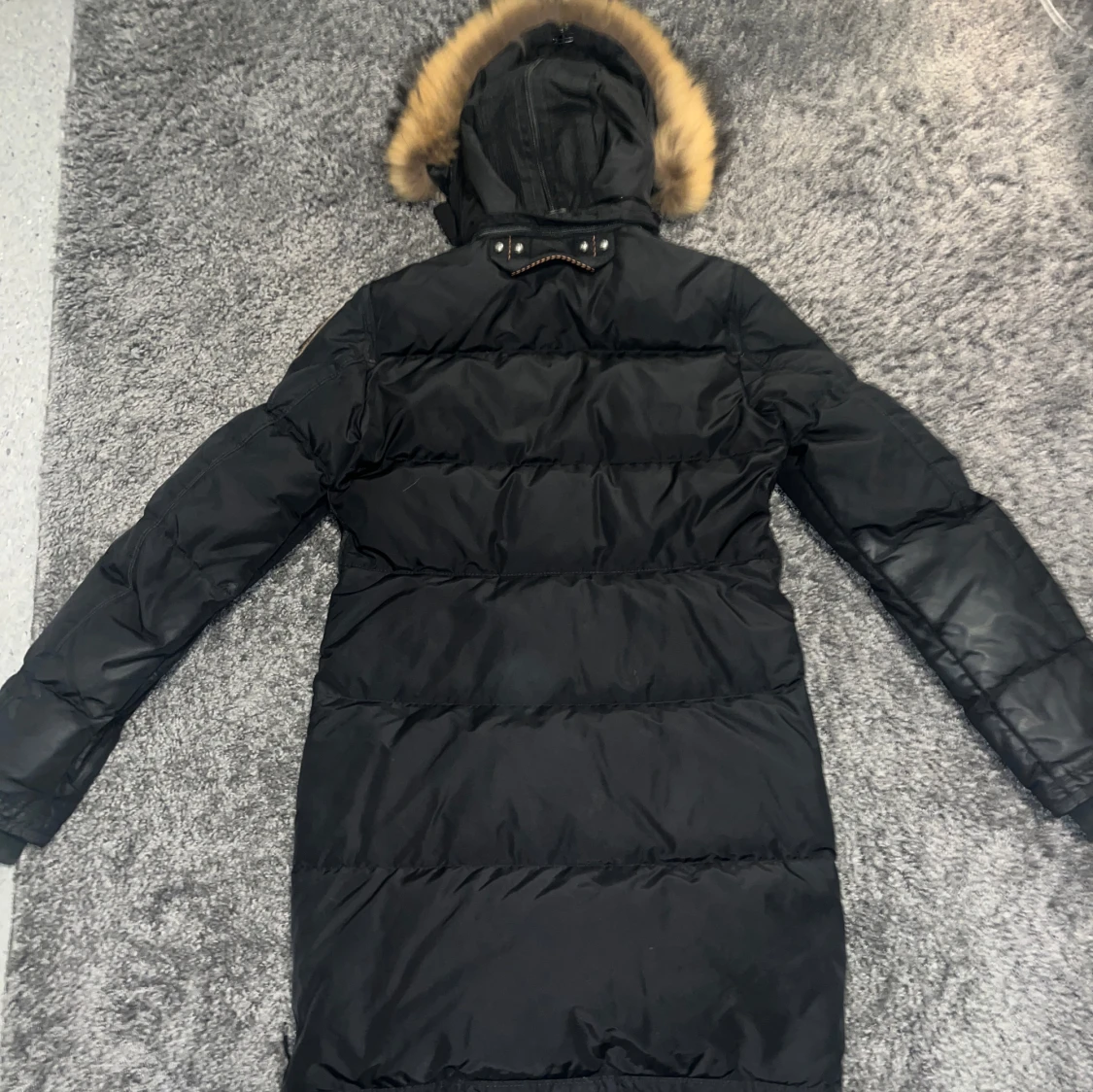 Svart lång dunjacka Parajumpers XS - 4