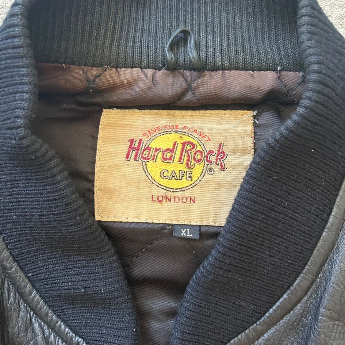Svart Hard Rock Cafe skinnjacka XL - 3