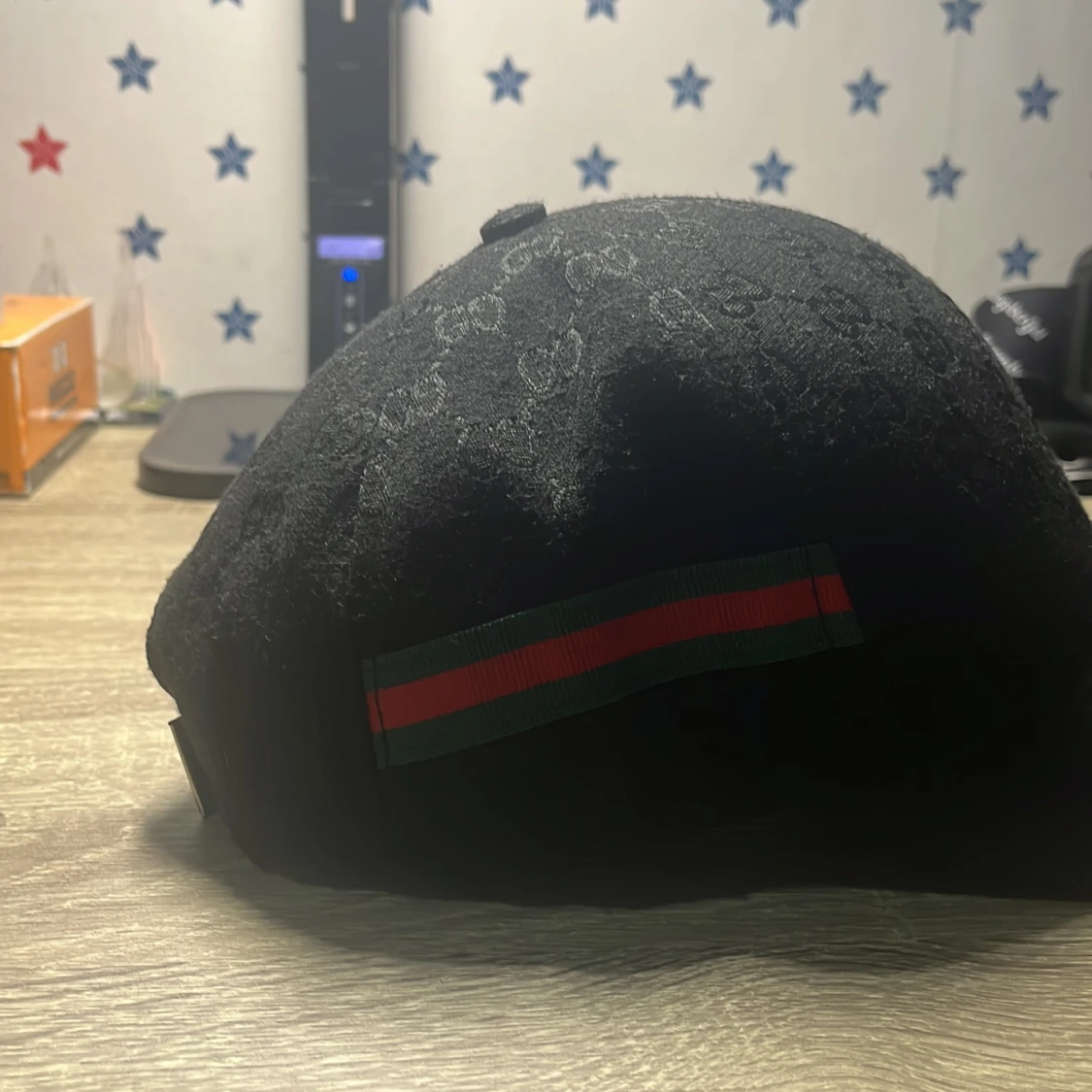Svart keps med GG-mönster falsk - 3