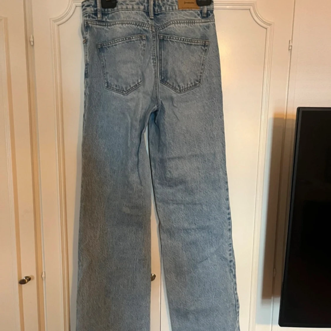 Stradivarius ljusblå wide jeans, stl 34 - 2