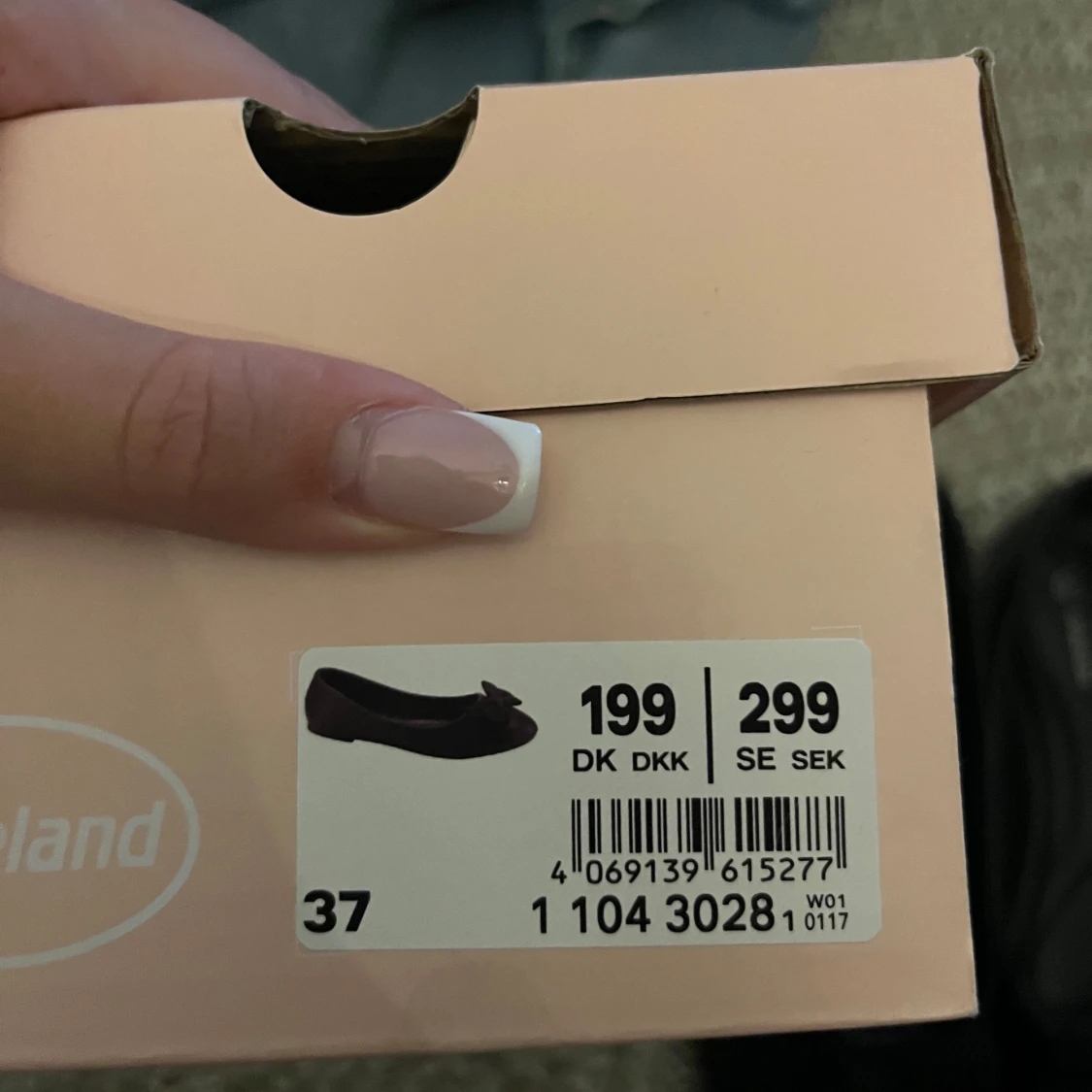 Svarta ballerinaskor med rosett Graceland - 3