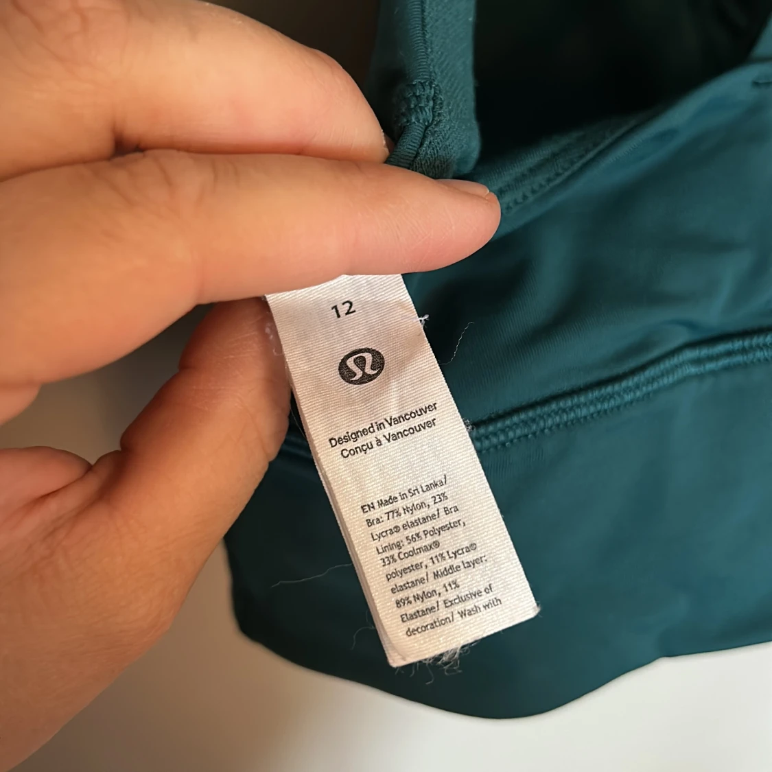 Grön sport-bh från Lululemon - 2