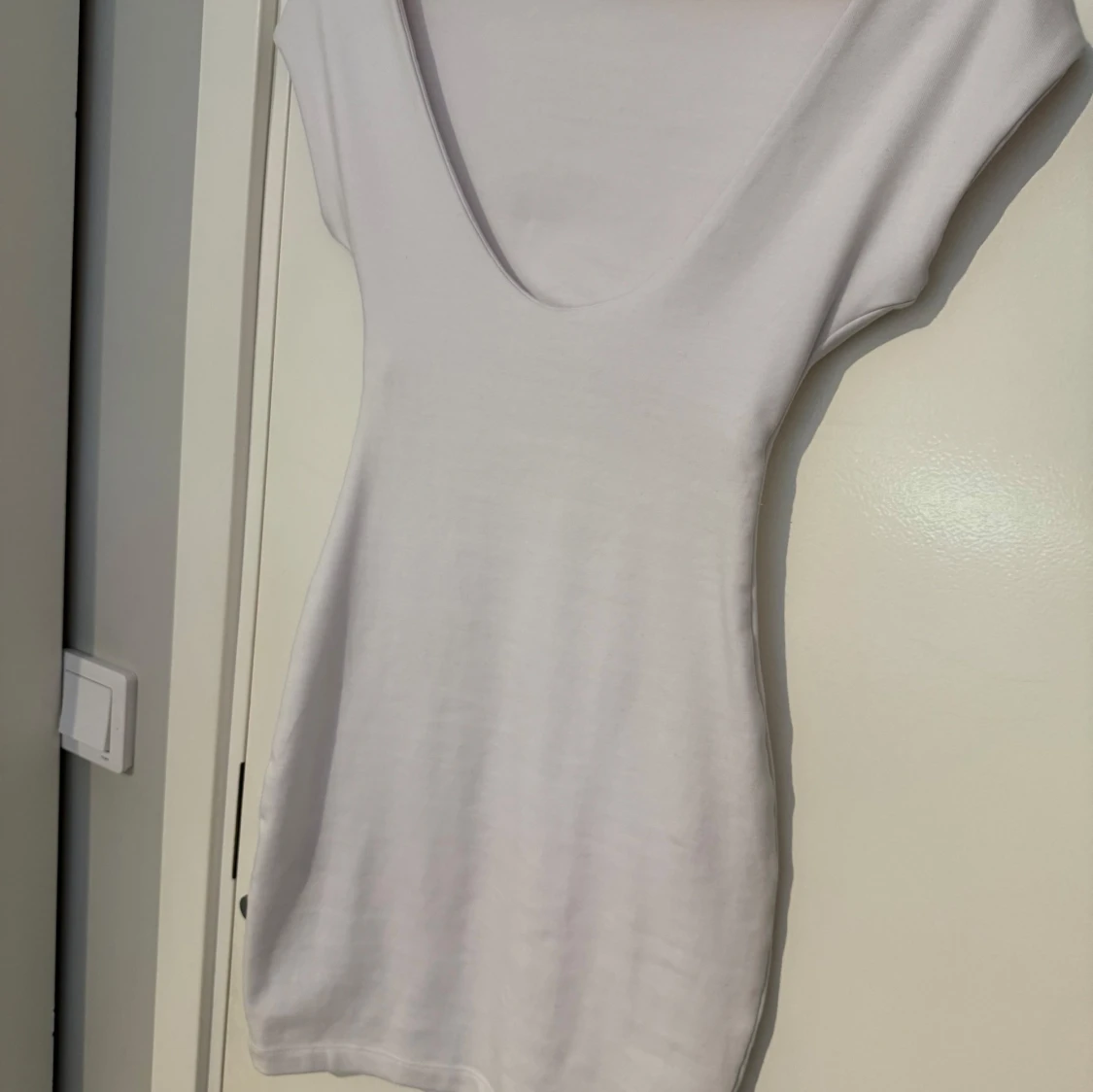 Vit kortärmad klänning från Zara - 1