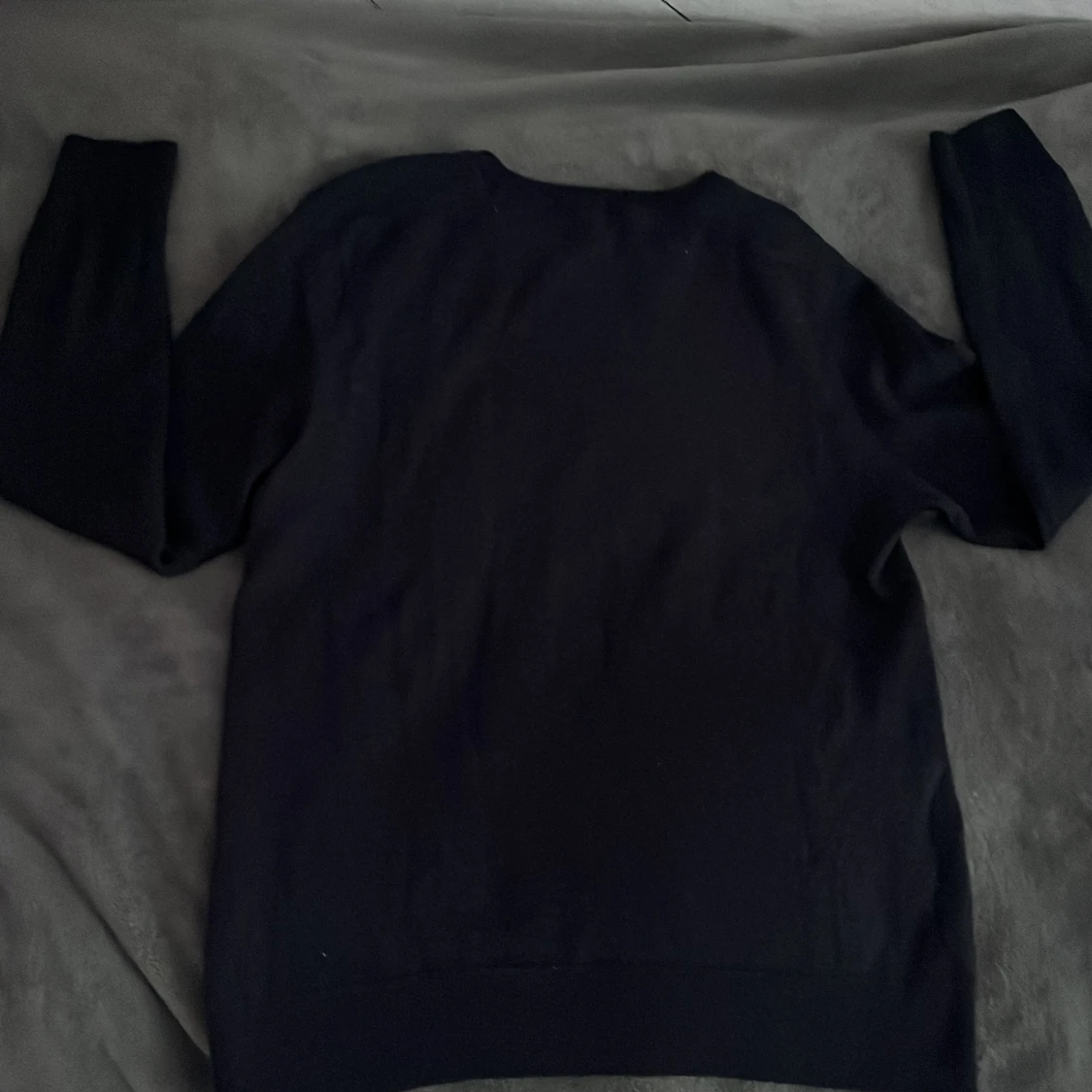 Marinblå merinoullströja från Morris XS - 3