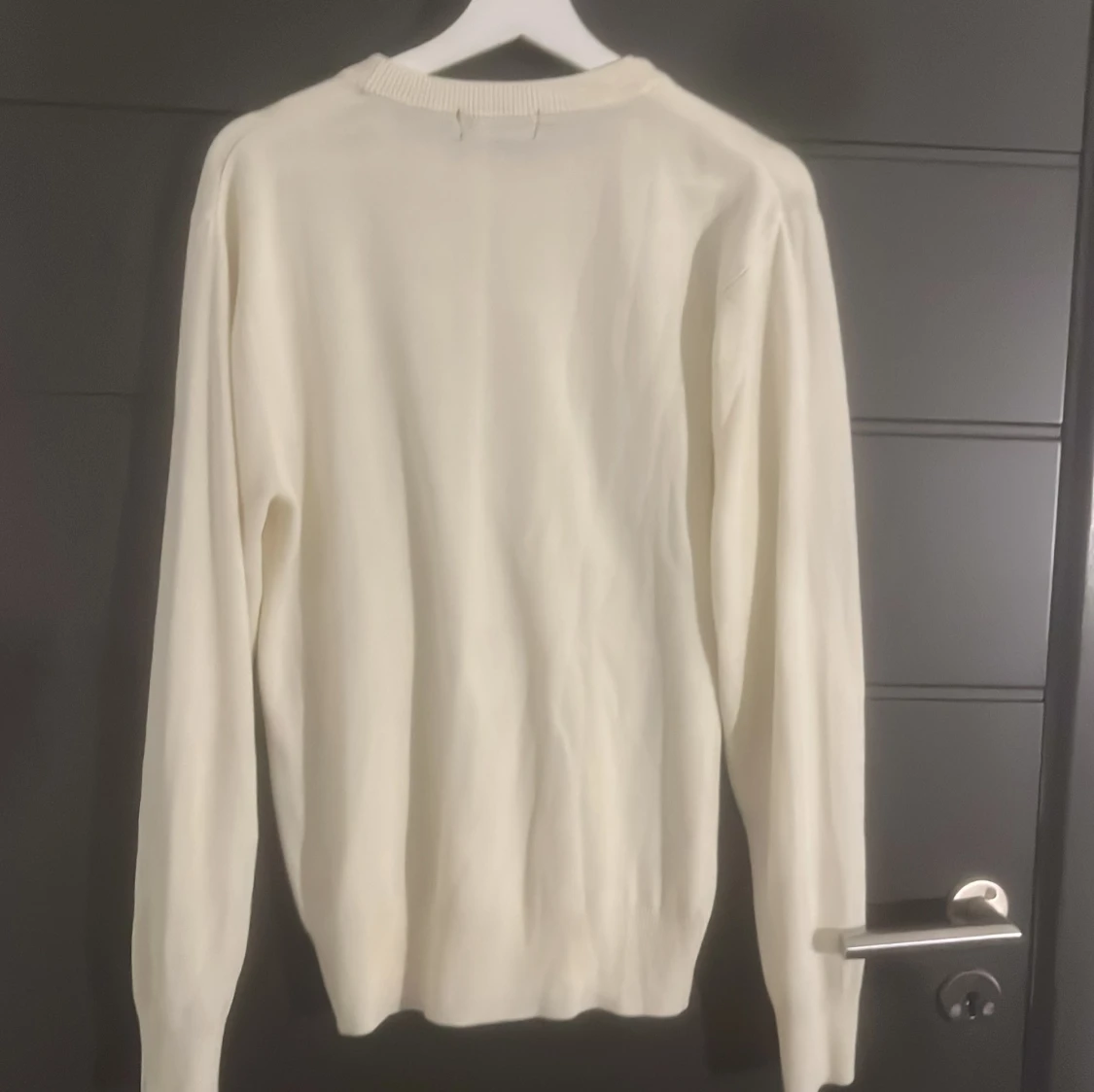 Vit/ beige stickad tröja från Ralph Lauren - 1
