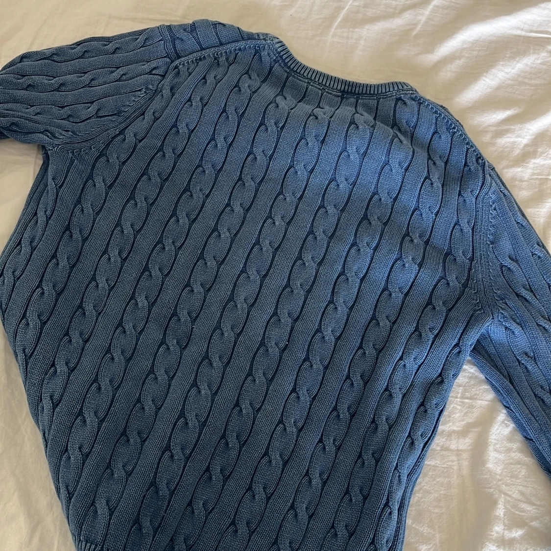 Blå stickad tröja från Morris - 2