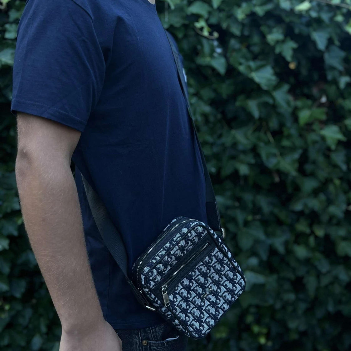 Dior axelväska med monogram - 2