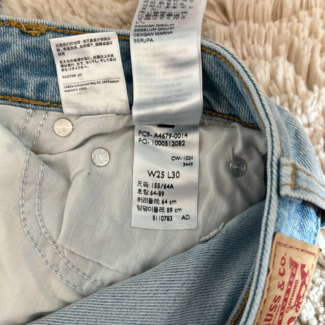 Levi's Superlow Boot ljusblå jeans - 2