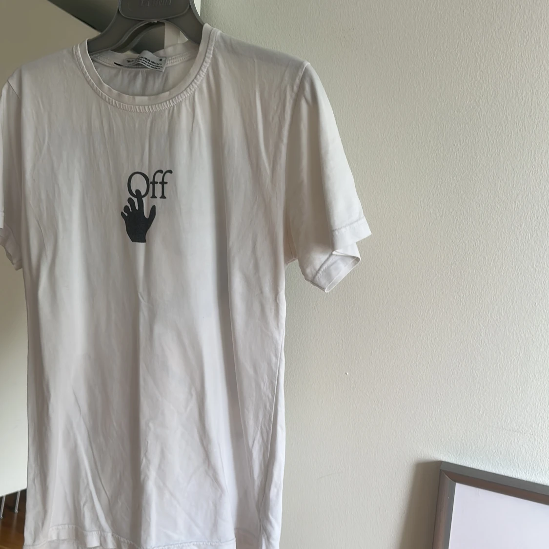 Vit Off-White t-shirt med tryck