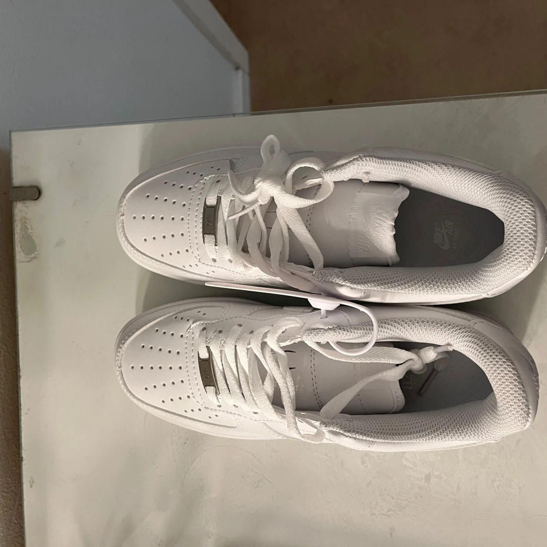 Nike Air Force 1 helvita sneakers - 4