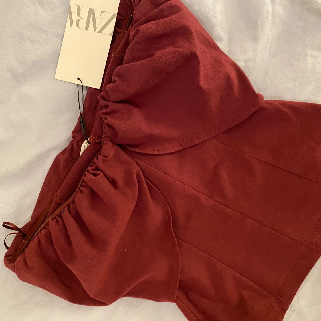 Röd korsett topp - 1